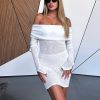 Bananhot Dresses | Lena Mini Off Shoulder White - Dress